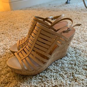 Good condition tan wedges